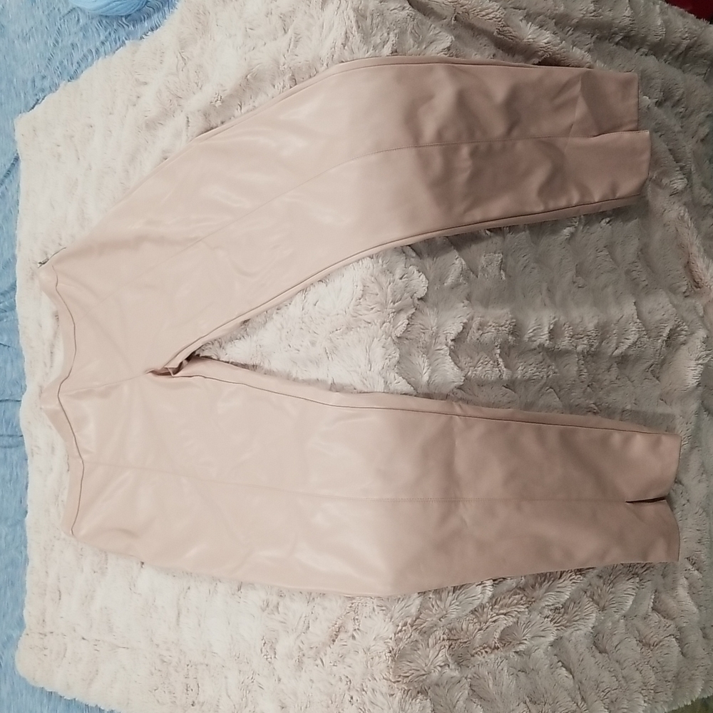 Fashion Nova Pink pleather pants